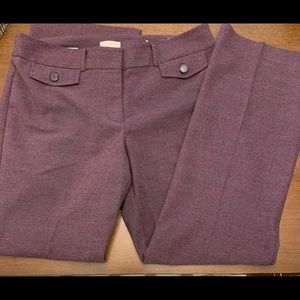 LOFT Purple Wide Leg Pants